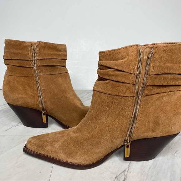 Vince Camuto Nerlinji Brown Suede Bootie 7.5 M - Picture 6 of 15